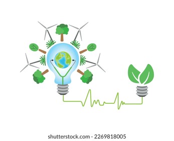 World Health Day design elements. Healthy world, healthy life, ecology illustrations.