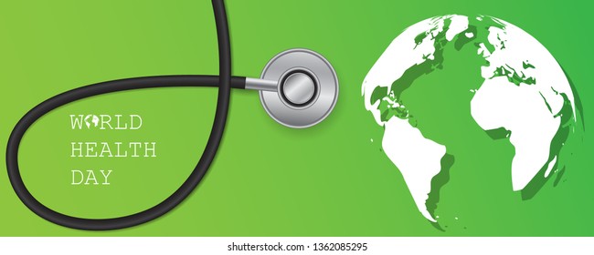 	
World health day with doctor stethoscope