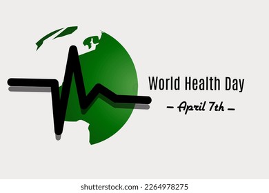 World Health Day is a global health awareness day which is observed every year on 7 April. Banners, Posters, Banners for World Health Day Vector illustration