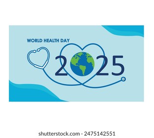 World Health Day is a global health awareness day celebrated every year on April 7 2024 health medical science with digital technology icons modern business world concept. flat vector modern illustrat
