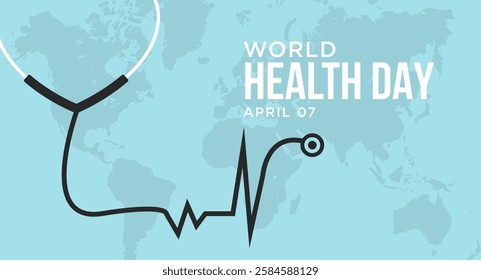 World Health Day is a global health awareness day celebrated every year on 7th April. Vector illustration design