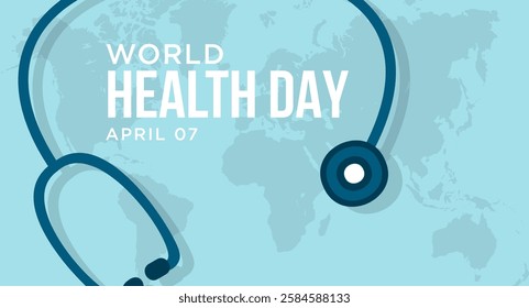 World Health Day is a global health awareness day celebrated every year on 7th April. Vector illustration design