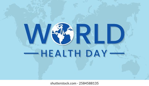 World Health Day is a global health awareness day celebrated every year on 7th April. Vector illustration design