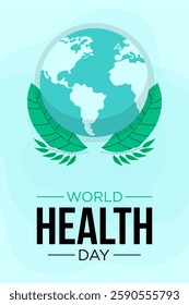World Health Day is a global health awareness day celebrated every year on April. Vector illustration design
