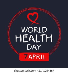 World Health Day, Held On 7 April.