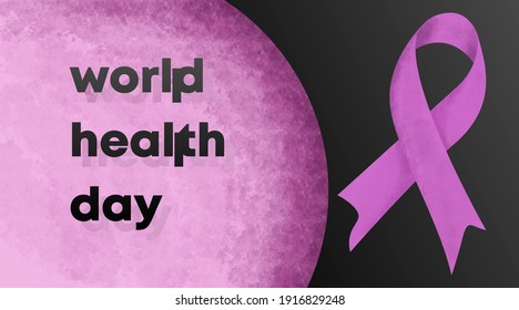 World Health Day Illustration for Web Banner Vector. World Health Day Banner Template.