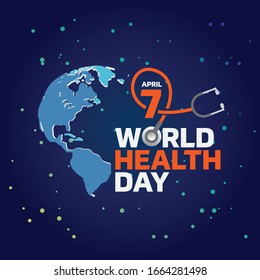 World Health Day  Logo design template