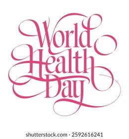 World health day logo design, vector stylish health day, love with health logo design