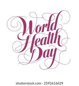 World health day logo design, vector stylish health day, love with health logo design