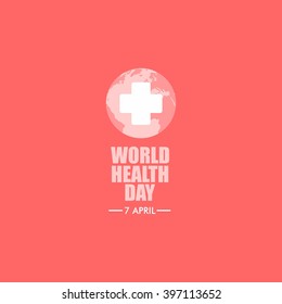World Health Day Logo Icon Design Template. Vector Illustration