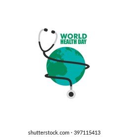 World Health Day Logo Icon Design Template. Vector Illustration