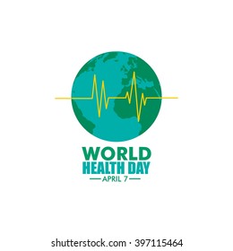 World Health Day Logo Icon Design Template. Vector Illustration