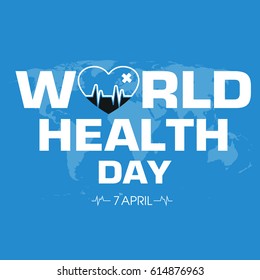 World Health Day Logo Icon Design Template. Vector Illustration