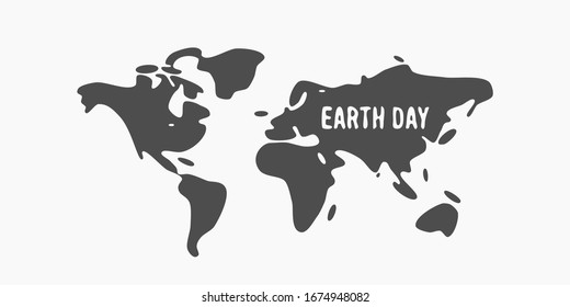 World health day. Planet Earth. Hand drawn illustration. Vector background