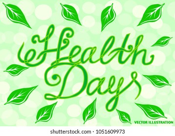 World Health Day Poster. Banner Background. Vector illustration