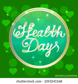 World Health Day Poster. Banner Background. Vector illustration