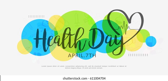 World Health Day Poster Or Banner Background.