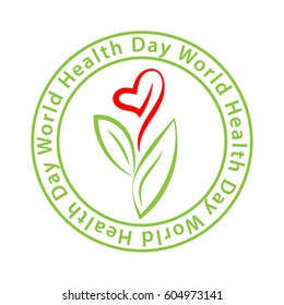 World Health Day Typographic Vector Design
