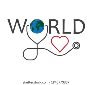World Health Day vector banner. Health concept design. Health day emblem. Vector illustration for web, mobile apps and print products.
