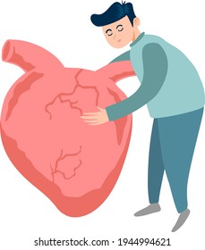 world health day vector with big earth