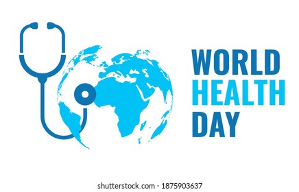 World health day vector icon isolated on white background