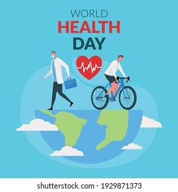 World health day vector illustration