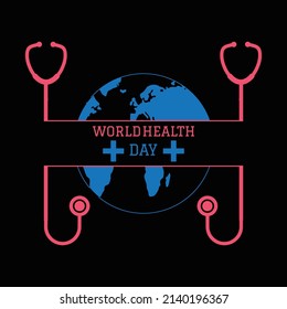 World Health Day Vector Illustration. 