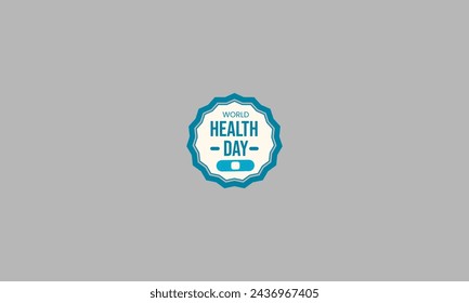 world health day vector illustration flat design
