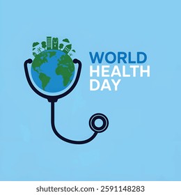 World Health Day Vector Illustration. Suitable for greeting card, poster and banner. 7th april health day.