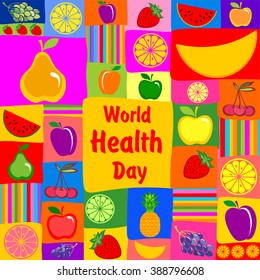 World health day. Vector illustration