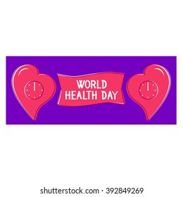 World health day, vector illustration, icon