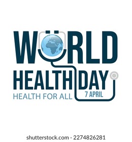 World health day vector image. Medicine And Healthcare Vector Illustration Free Vector