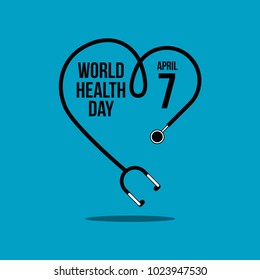 World Health Day Vector Template Design