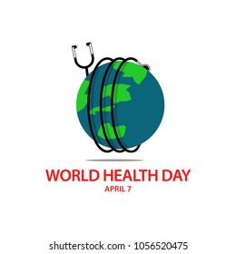 World Health Day Vector Template Design