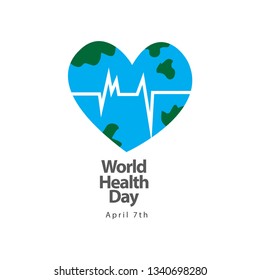 World Health Day Vector Template Design Illustration