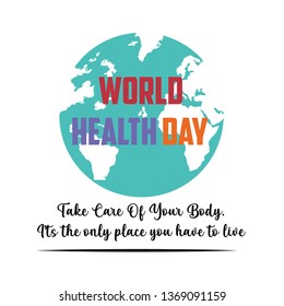 World Health Day Vector Template Design Illustration