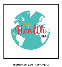 World Health Day Vector Template Design Illustration