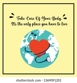 World Health Day Vector Template Design Illustration