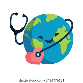 día mundial de la salud ilustración de bienestar