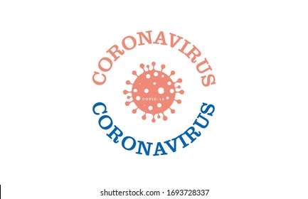 World Health organization WHO introduced new official name for Coronavirus disease named COVID-19, dangerous virus vector illustration
