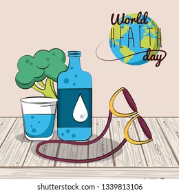World healthy day card