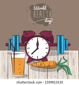 World healthy day card