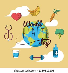 World healthy day card