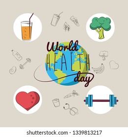 World healthy day card