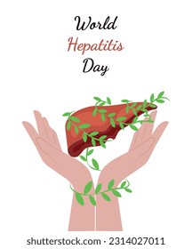 World Healthy Liver Day. Inspection and prevention of diseases. Medical banner.Vector illustration