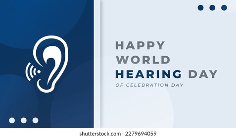 World Hearing Day Celebration Vector Design Illustration for Background, Poster, Banner, Advertising, Greeting Card