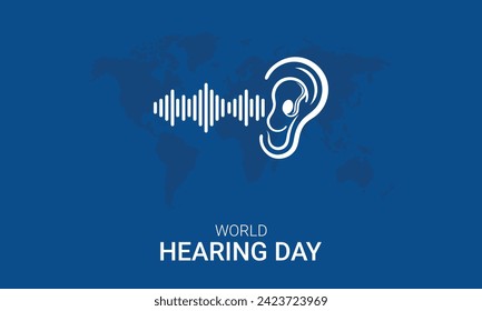 world hearing day, World hearing day, creative concept design for banner, poster, vector illustration.