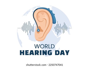 World Hearing Day Illustration to Raise Awareness on How to Prevent Deafness for Web Banner or Landing Page in Flat Cartoon Hand Drawn Templates