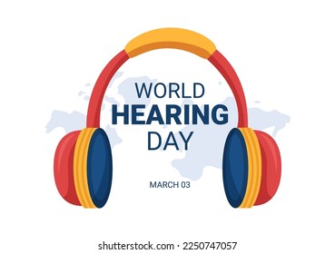 World Hearing Day Illustration to Raise Awareness on How to Prevent Deafness for Web Banner or Landing Page in Flat Cartoon Hand Drawn Templates