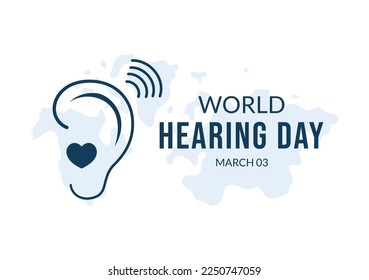 World Hearing Day Illustration to Raise Awareness on How to Prevent Deafness for Web Banner or Landing Page in Flat Cartoon Hand Drawn Templates